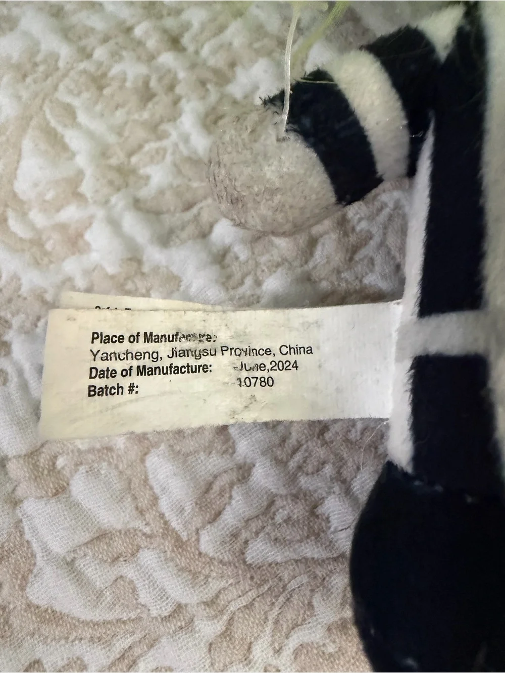 Universal Beetlejuice Plush - Neon Green Hair, Black & White Striped Suit